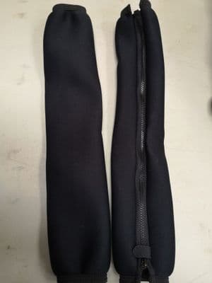 PAIR OF SHOCK PROTEKTAS LONG BLACK UNBRANDED 18.5 INCHES