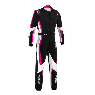 SPARCO KERB ADVANCED  LADIES SUIT PINK/BLACK/WHITE