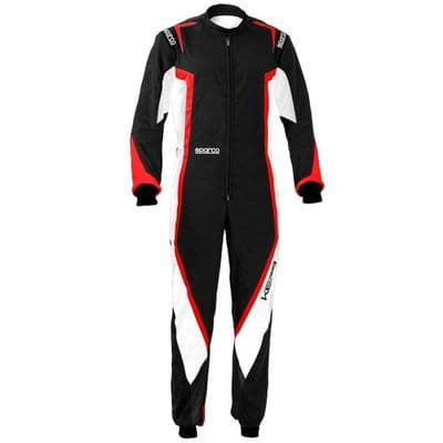 SPARCO KERB KART SUIT BLACK/WHITE/RED