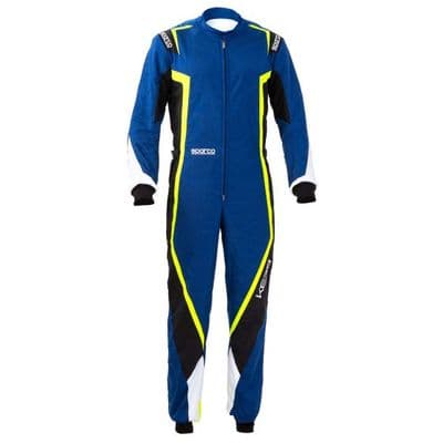 SPARCO KERB KART SUIT BLUE/BLACK/FLO YELLOW