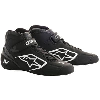 TECH 1K V2 KART BOOTS BLK/WHITE