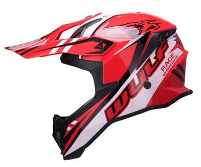 WULF RACE SERIES HELMET RED
