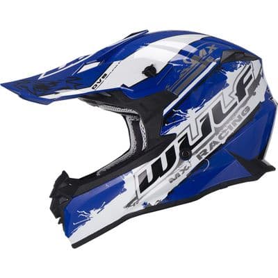 Wulf Youth Off Road Pro Kids Helmet Blue