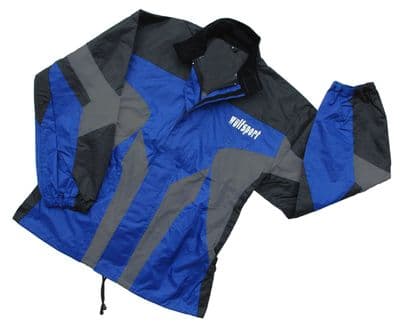 WULFSPORT 2 PIECE WATERPROOFS  BLUE