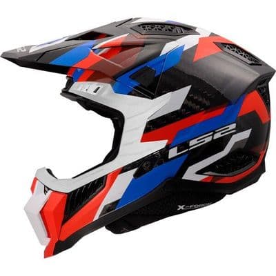 X FORCE CARBON  PHANTOM GLOSS WHITE/BLUE/RED