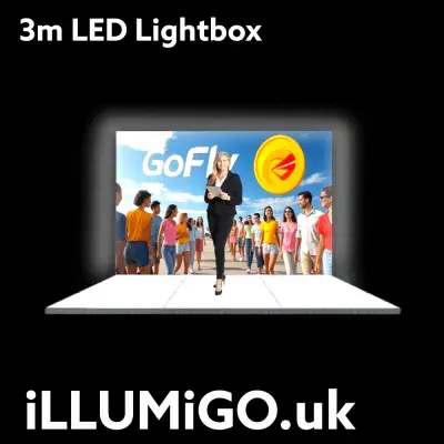 3m x 2.4m high LED lightbox Kit 14