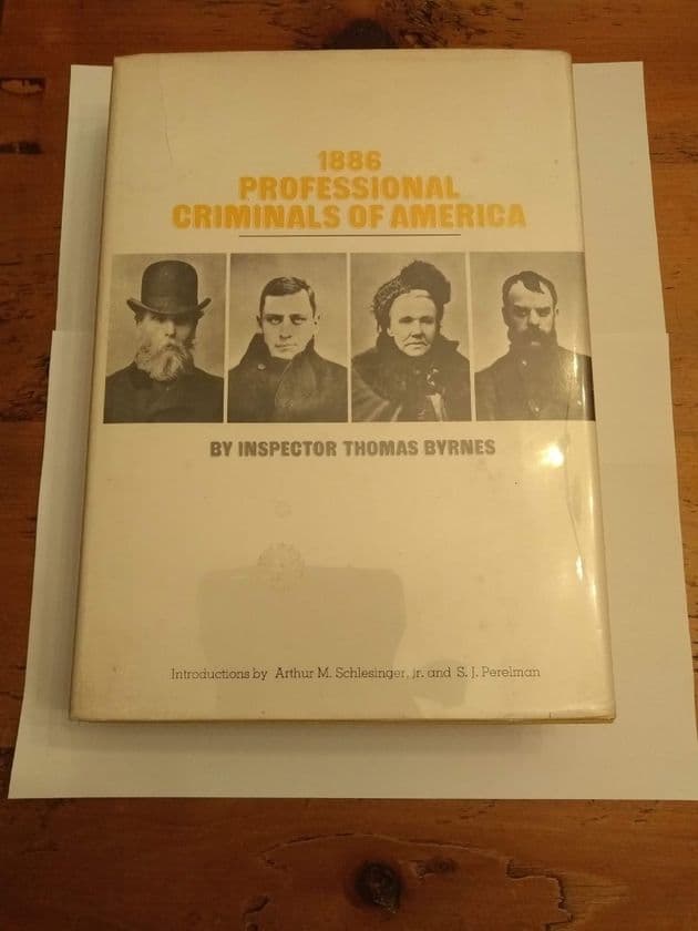1886 PROFESSIONAL CRIMINALS OF AMERICA BY INSPECTOR THOMAS BYRNES HARDBACK
