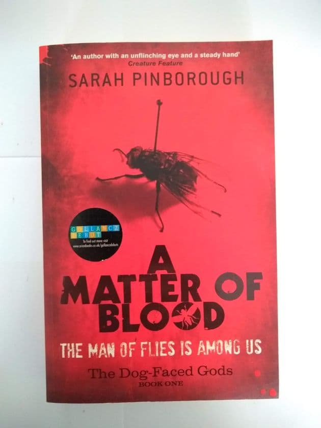 A MATTER OF BLOOD BY SARAH PINBOROUGH SIGNED PAPERBACK