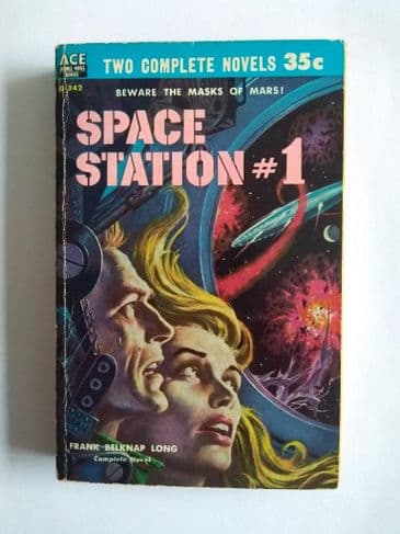 ACE DOUBLES  SPACE STATION #1/ EMPIRE OF THE ATom (D-242)(Paperback)
