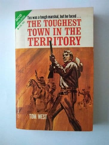 ACE DOUBLES THE TOUGHEST TOWN IN THE TERRITORY/GUNS AT Q CROSS  (M-118) (Paperback)