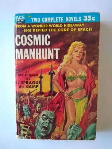 ACE DOUBLES. COSMIC MANHUNT/RING AROUND THE SUN . (D-61) (PAPERBACK)