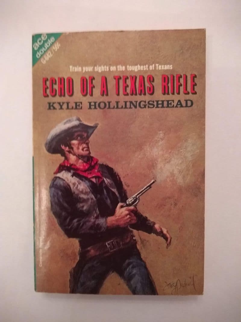 ACE DOUBLES. ECHO OF A TEXAS RIFLE/STANDOFF AT MASSACRE BUTTES  . (G-642) (PAPERBACK)
