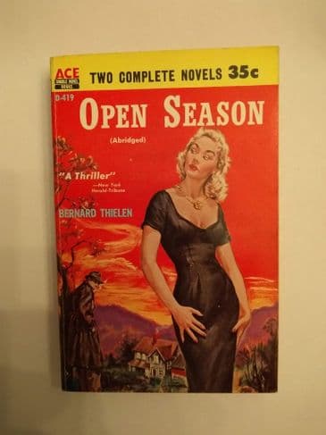 ACE DOUBLES.  OPEN SEASON/A SLICE OF DEATH  . (D-419) (PAPERBACK)