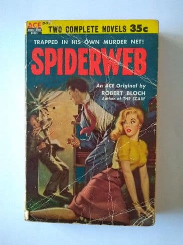 ACE DOUBLES.  SPIDERWEB/THE CORPSE IN MY BED  . (D-59) (PAPERBACK)