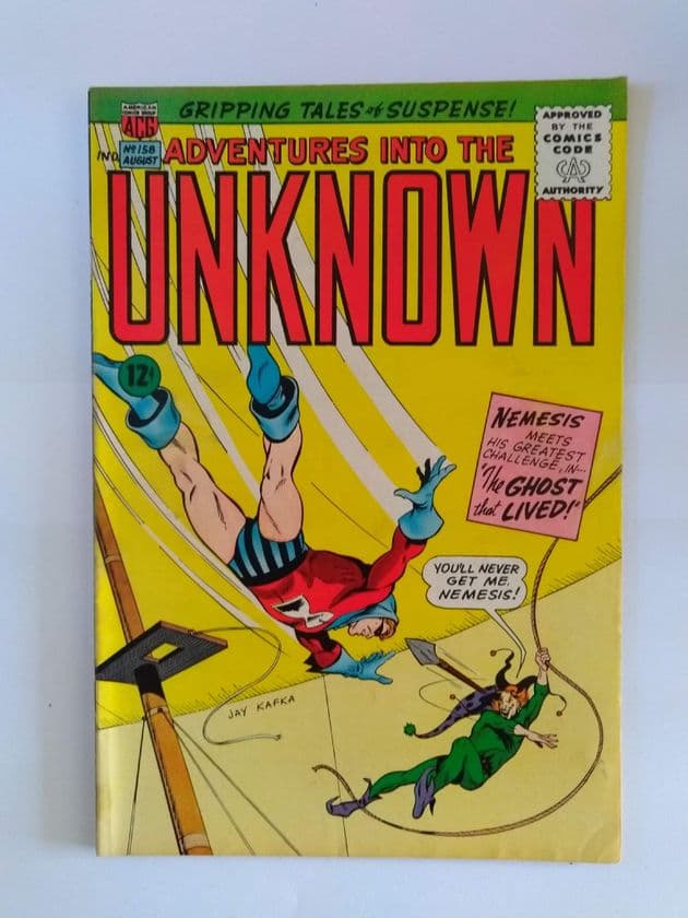 ADVENTURES IN TO THE UNKNOWN NO 158 August 1965