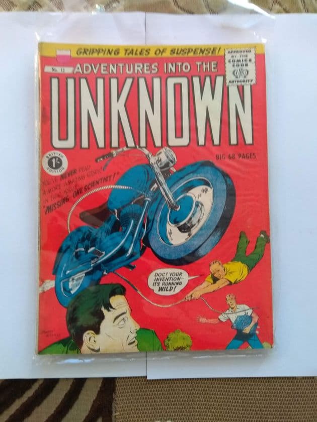 ADVENTURES INTO THE UNKNOWN NO 12 (British Edition) 1950'S