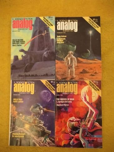 ANALOG SCIENCE FICTION (CHILDREN OF DUNE by Frank Herbert) (4 ISSUES)