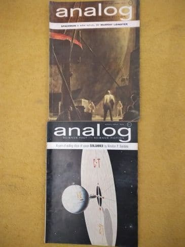 ANALOG SCIENCE FICTION (SPACEMAN by Murray Leinster) (2 ISSUES)