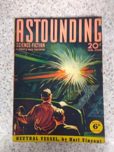 ASTOUNDING Science Fiction (British Edition) Jan 1940 Vol 24 No 5.