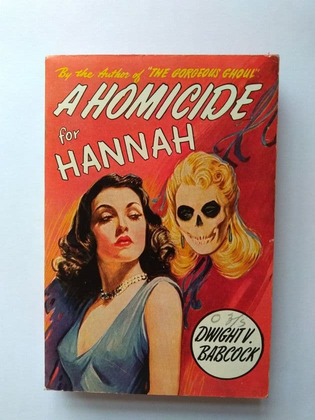 AVON . A HOMICIDE FOR HANNAH BY D.V. BABCOCK. (NO 68)  (P/BACK)