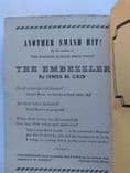 AVON . THE EMBEZZLER BY JAMES M. CAIN. (NO 20) (PAPERBACK)