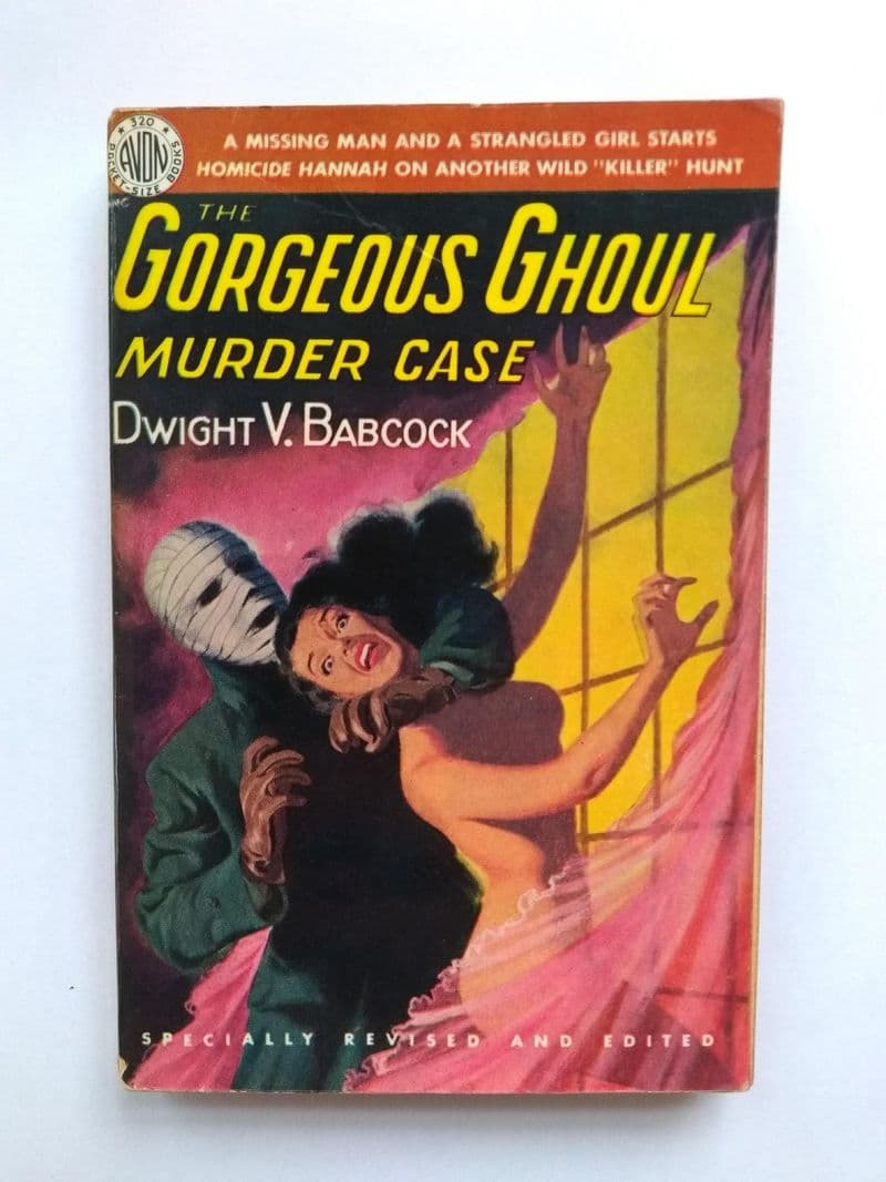 AVON . THE GORGEOUS GHOUL MURDER CASE BY D.V. BABCOCK. (NO 320)  (P/BACK)