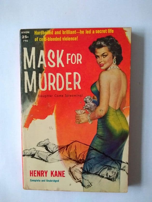 AVON  MASK FOR MURDER by Henry Kane (No.796)(Paperback)
