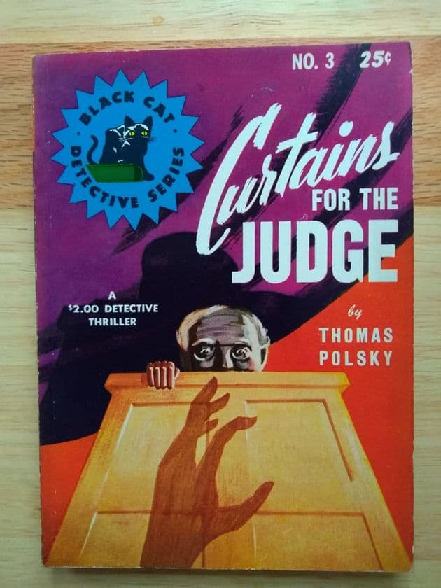BLACK CAT:  CURTAINS FOR THE JUDGE by Thomas Polsky  (No.3 )  (Paperback)