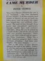 Boardman Books Come Blonde Came Murder (Paperback) by Peter George