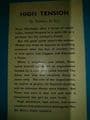 Boardman Books High tension (Paperback) by Theodora Du Bois.