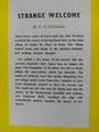 Boardman Books STRANGE WELCOME (Paperback) by Frank Chittenden.