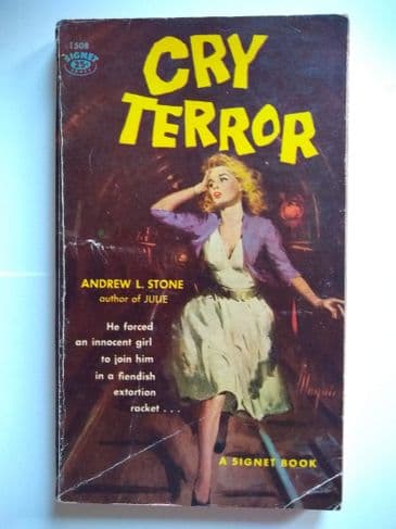 CRY TERROR by Andrew L STONE (No.1508) (Paperback)
