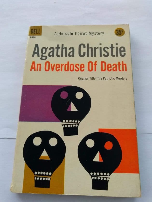 DELL BOOK : AN OVERDOSE OF DEATH by Agatha Christie  (D370 ) (Paperback)