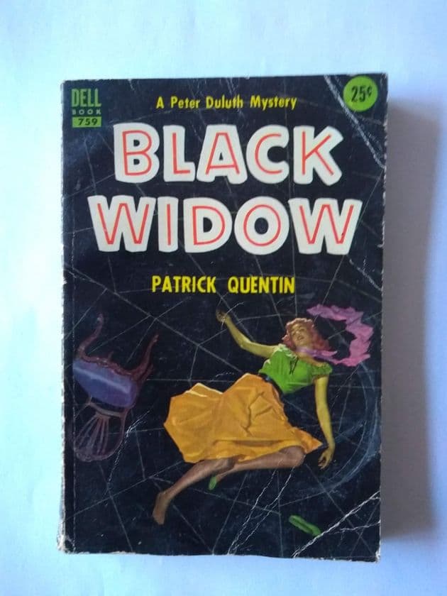 DELL BOOK : BLACK WIDOW by Patrick Quentin (No.759) (Paperback)