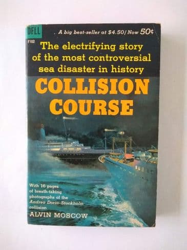 DELL BOOK : COLLISION COURSE by ALVIN MOSCOW (F102) (Paperback)