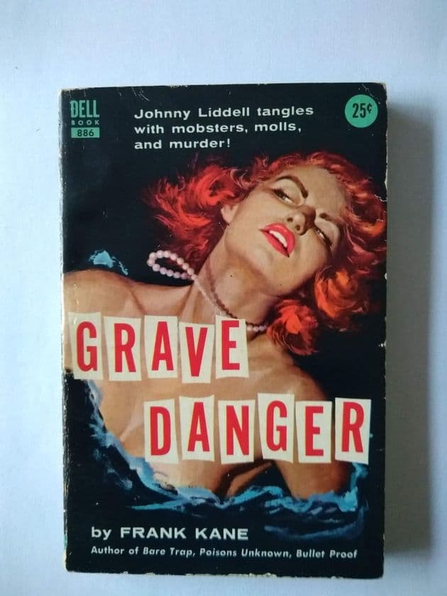 DELL BOOK :  GRAVE DANGER by Frank Kane  (Paperback )