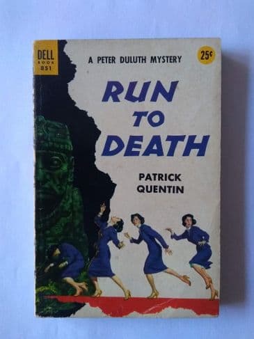 DELL BOOK : RUN TO DEATH by Patrick Quentin (No.851) (Paperback)