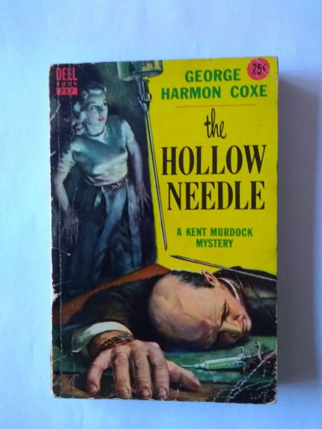 DELL BOOK : THE HOLLOW NEEDLE by George Harmon Coxe (N757) (Paperback)