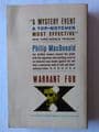 DELL BOOK :  WARRANT FOR X by Philip MacDonald (F184) (Paperback)