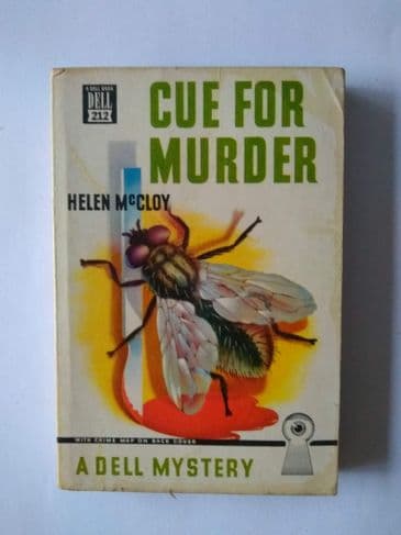 Dell Mapback: CUE FOR MURDER by Helen McCloy (Paperback)