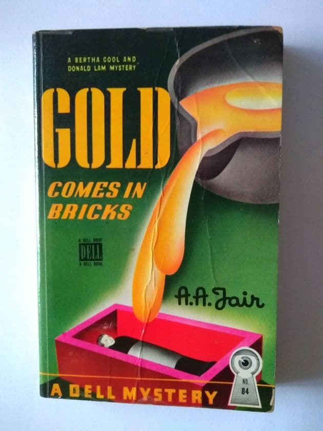 Dell Mapback: GOLD COMES IN BRICKS by A A FAIR (Paperback)