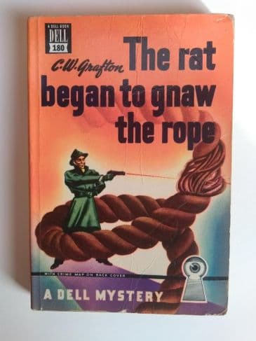 Dell Mapback: THE RAT BEGAN TO GNAW THE ROPE by C.W GRAFTON (No.180) (Paperback)