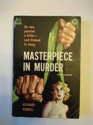 DELL: MASTERPIECE IN MURDER by Richard Powell (No.915) (Paperback)
