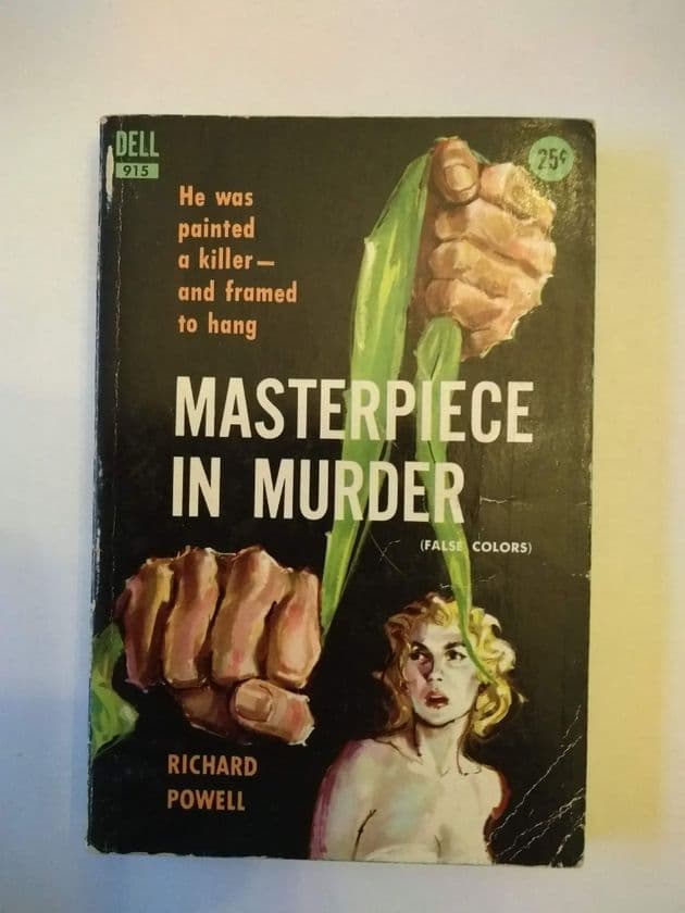 DELL: MASTERPIECE IN MURDER by Richard Powell (No.915) (Paperback)