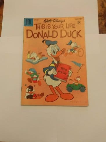 DELL PUBLISHING 1960 WALT DISNEY'S THIS IS YOUR LIFE DONALD DUCK NO 1109
