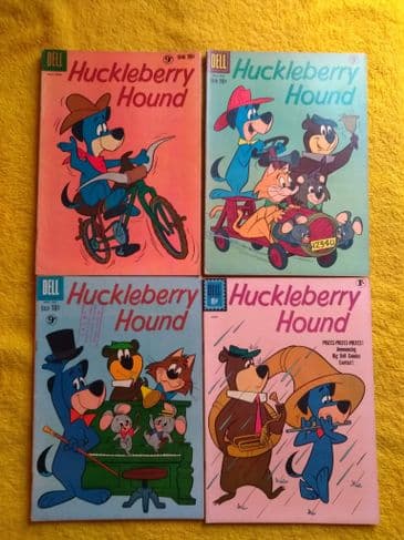 DELL PUBLISHING HUCKLEBERRY HOUND (NO'S 5,6,8 & 11)