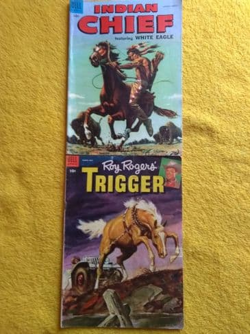 DELL PUBLISHING INDIAN CHIEF/Roy ROGERS TRIGGER.