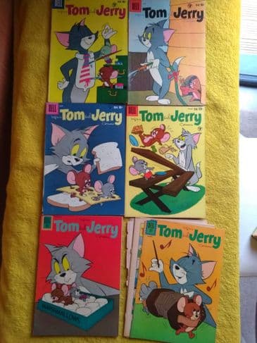 DELL PUBLISHING TOM & Jerry NO'S 189,190,191,193,208 & 210)