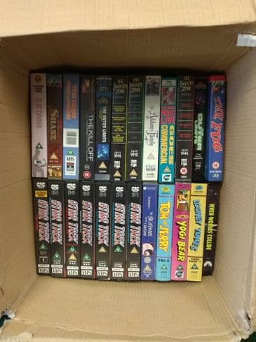 DREW SUMNER ORDER. VHS CASSETTES. 6 X TWILIGHT ZONE