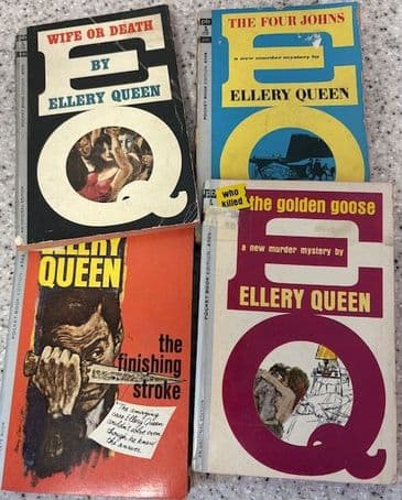Ellery Queen Pocket Books BUNDLE (4 Paperbacks)